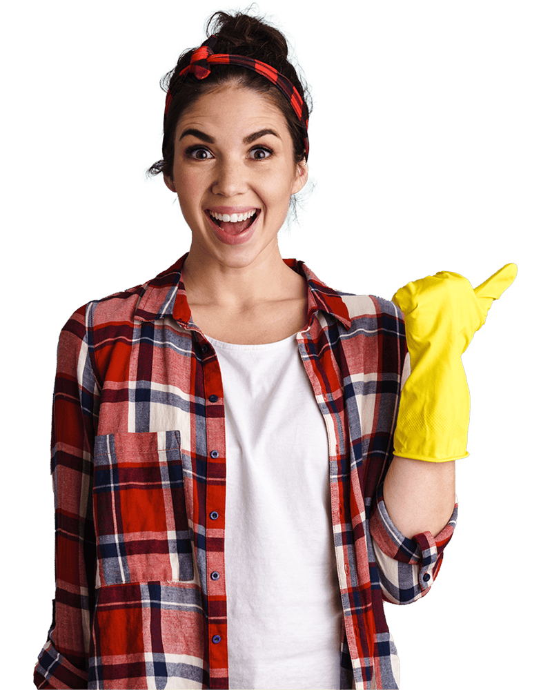 Person cleaning Professional cleaner in uniform disinfecting a surface